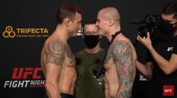 Jack Hermansson e Marvin Vettori fazem a luta principal do UFC Vegas 16, neste sábado (Foto: Reprodução/YouTube/UFC)