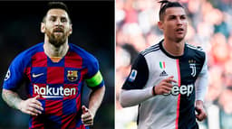 Montagem - Messi e Cristiano Ronaldo