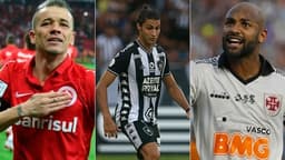 D'Alessandro (Inter), Marcinho (Botafogo) e Fellipe Bastos (Vasco)