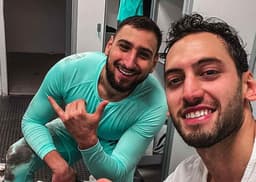 Donnarumma e Çalhanoglu - Milan