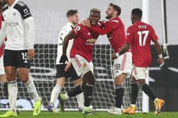 Fulham x Manchester United - Comemoração