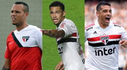 Luis Fabiano, Luciano e Diego Souza