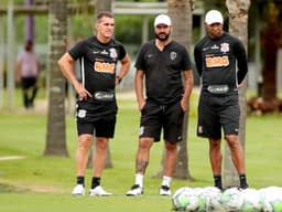 Mancini, Danilo e Batatais - Treino Corinthians