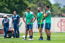 Treino Flamengo (Diego, Rodrigo Caio e Daniel Cabral)