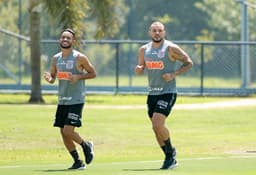 Madson e André Luis - Treino Corinthians