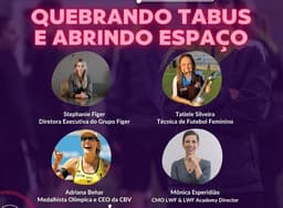 Webinar virtual “Quebrando Tabus e abrindo Espaços”