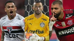 Montagem - Luciano, Weverton e Gabriel Barbosa