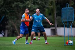 Thiago Neves e Rogerio Ceni