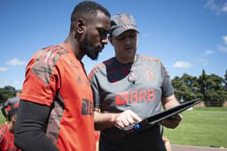 Flamengo - Rogério Ceni e Gerson