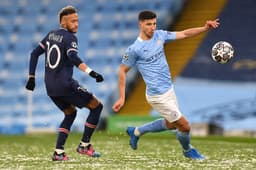 Manchester City x PSG - Neymar e Rúben Dias