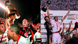 São Paulo campeão da Libertadores 2005 e da Sul-Americana 2012.