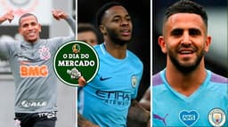 Otero do Corinthians, Sterling do Manchester City e Mahrez do Manchester City