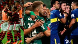 FLAMENGO, PALMEIRAS E BOCA JUNIORS EM 2021