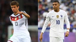 Montagem - Muller e Mbappe