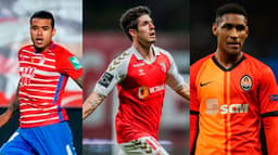 Kenedy, do Granada, Lucas Piazon, do Braga, e Tetê, do Shakhtar Donetsk