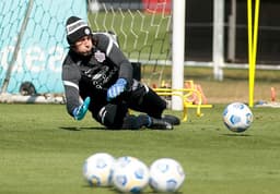 Cássio - Treino Corinthians