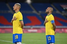 Brasil x Alemanha - Jogos Olímpicos - Daniel Alves e Richarlison