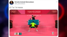 Meme: Brasil x Alemanha no tênis de mesa