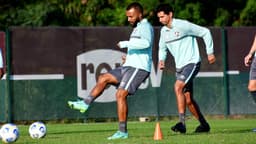 Treino Fluminense - Samuel Xavier e Ganso