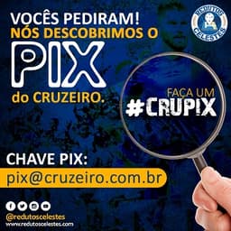 CruPix é mais uma forma da Raposa gerar receitas e pagar suas contas atrasadas