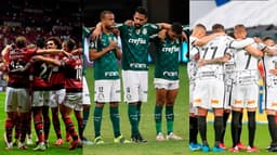 Flamengo, Palmeiras e Corinthians