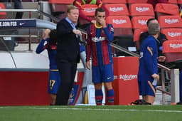 Ronald Koeman e Antonie Griezmann - Barcelona