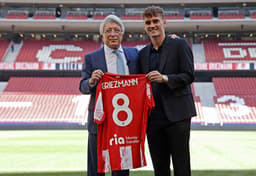 Griezmann apresentado no Wanda Metropolitano