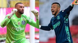 Weverton e Diego Alves