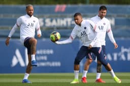 Neymar, Messi e Mbappé - PSG