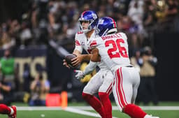 Daniel Jones e Saquon Barkley foram fundamentais na vitória do New York Giants sobre o New Orleans Saints