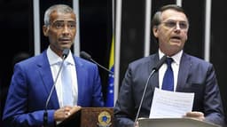 Romario e Bolsonaro