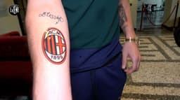 Donnarumma - Tatuagem removível do Milan