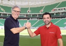 Laurent Blanc e Xavi