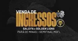 Os ingressos para o jogo de abertura da Liga MGFL estão disponíveis para retirada