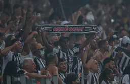 torcida do Atlético-MG no jogo atrasado da 19ª rodada entre Atlético-MG 2 x 1 Grêmio, no Mineirão, no Brasileirão 2021