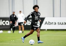 Willian - treino do Corinthians - 20-11