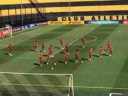 Treino do Flamengo em Montevidéu