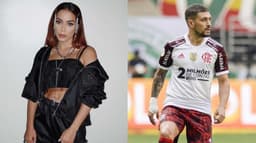 Montagem - Anitta e Arrascaeta