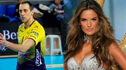 vôlei Roberto Cazzaniga com a modelo Alessandra Ambrósio