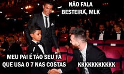 Meme: Messi eleito Bola de Ouro