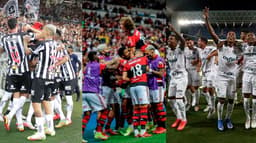 Atlético-MG, Flamengo e Palmeiras.