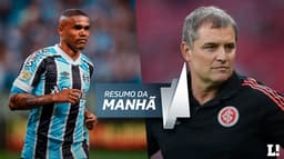 Douglas Costa e uma do Diego Aguirre (técnico do Inter).