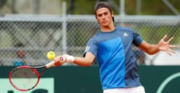 Federico Coria em ação no Challenger de Buenos Aires