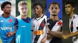 Vasco - Cayo Tenório, Caio Lopes, Lucas Santos, João Pedro e Tiago Reis