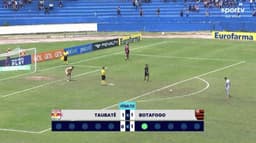 Botafogo x Taubaté - escudo errado