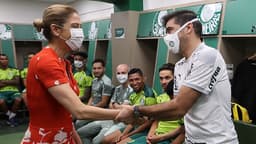 Leila Pereira e Abel Ferreira - Palmeiras