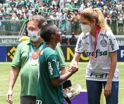 Leila Pereira e Endrick - Palmeiras Campeão Copinha
