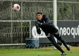 Cássio - Treino Corinthians