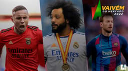 verton Cebolinha (Benfica), Marcelo (Real Madrid) e Neto (Barcelona)