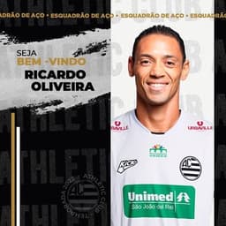 Ricardo Oliveira com a camisa do Athletic